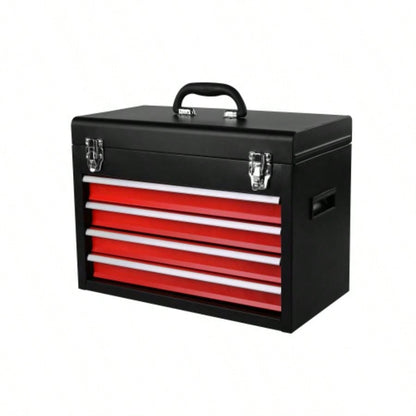 Chest, 5 - Drawer Rolling Storage Cabinet with Detachable Top Box, Liner, Universal Lockable Wheels, Locking Mechanism, Metal Cart Garage Workshop