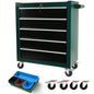 5 - Drawers Rolling Chest, Cabinet on Wheels with Keyed Locking System and Drawer Liners, Chest with Link and can be Combined to Large Cabinet Set, Warehouse, Garage