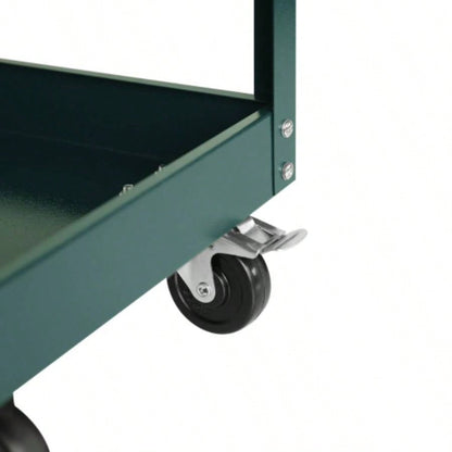 3 Tier Rolling Cart, Heavy Duty Utility Cart Organizer with Storage Drawer, Industrial Commercial Service Cart Mechanics, Garage, Warehouse Repair Shop