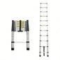 Telescoping Ladder 8.5FT, Telescopic Extension Ladder, Aluminum Alloy Folding Ladder Portable Multi - Purpose Indoor Outdoor Work, Heavy Duty 300 lbs Load