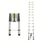 Telescoping Ladder 8.5FT, Telescopic Extension Ladder, Aluminum Alloy Folding Ladder Portable Multi - Purpose Indoor Outdoor Work, Heavy Duty 300 lbs Load