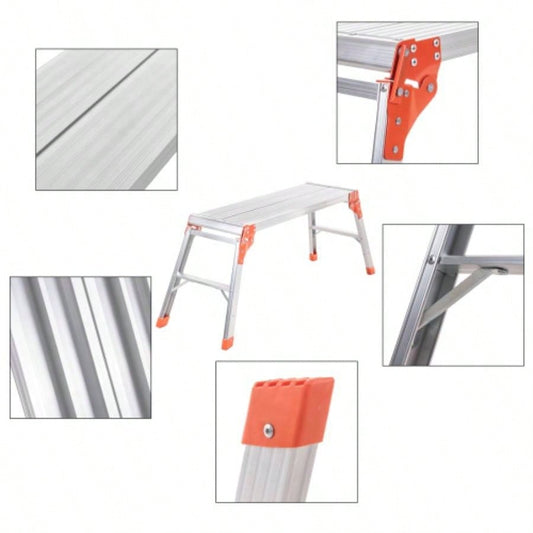 Aluminum workbench, large - sized step stool, foldable portable workbench