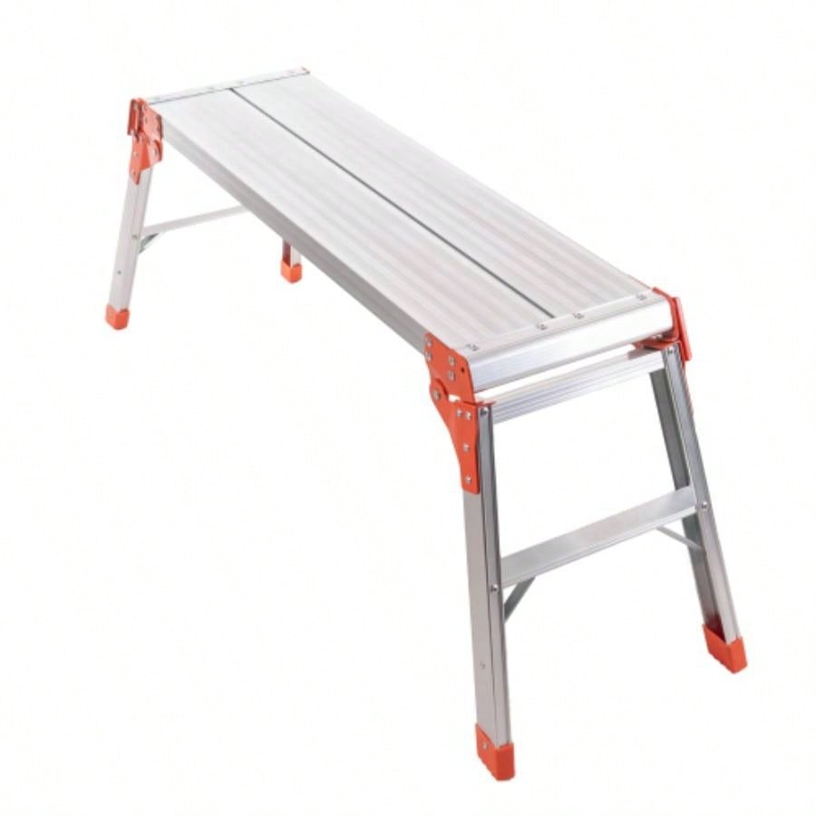 Aluminum workbench, large - sized step stool, foldable portable workbench