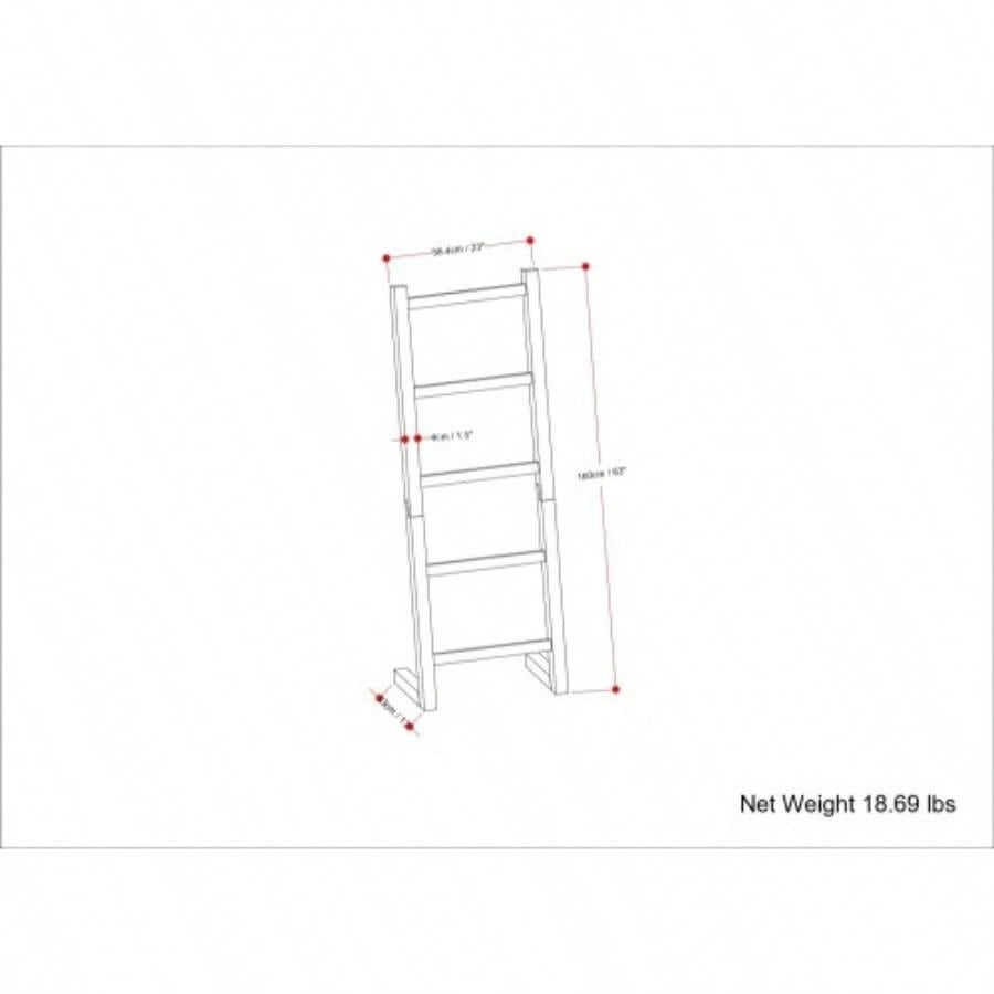 Bath Towel and Blanket Ladder Shelf