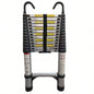 4.1 - meter telescopic ladder, aluminum telescopic ladder, non slip feet, maximum capacity of 300 pounds, foldable ladder with hooks, suitable RV or outdoor work