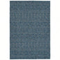 Modern, Transitional, Geometric, Southwestern, Textured High - Low Cut Loop 53x 6 Rectangle Area Rug