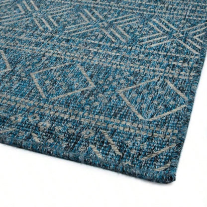 Modern, Transitional, Geometric, Southwestern, Textured High - Low Cut Loop 53x 6 Rectangle Area Rug