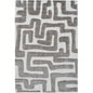 Luna Meara Gray and Ivory Polyester Area Rug