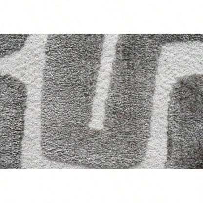 Luna Meara Gray and Ivory Polyester Area Rug