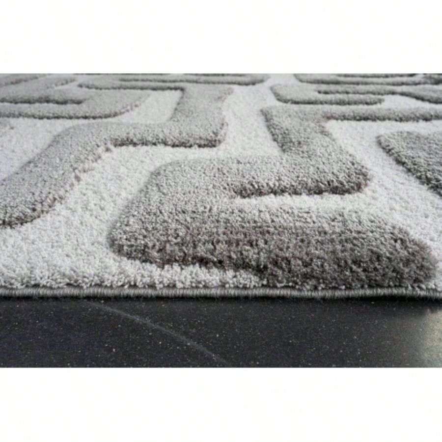 Luna Meara Gray and Ivory Polyester Area Rug