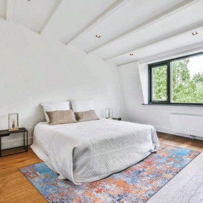 NAAR MAVAL Multi Washable Rug 5x8 Area Rug Multi, 5x 8