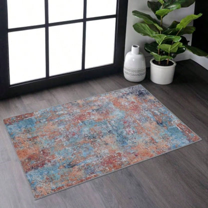 NAAR MAVAL Multi Washable Rug 5x8 Area Rug Multi, 5x 8