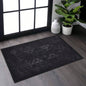 NAAR MAVAL Black Washable Rug 5x8 Area Rug Black+Gray, 5x 8