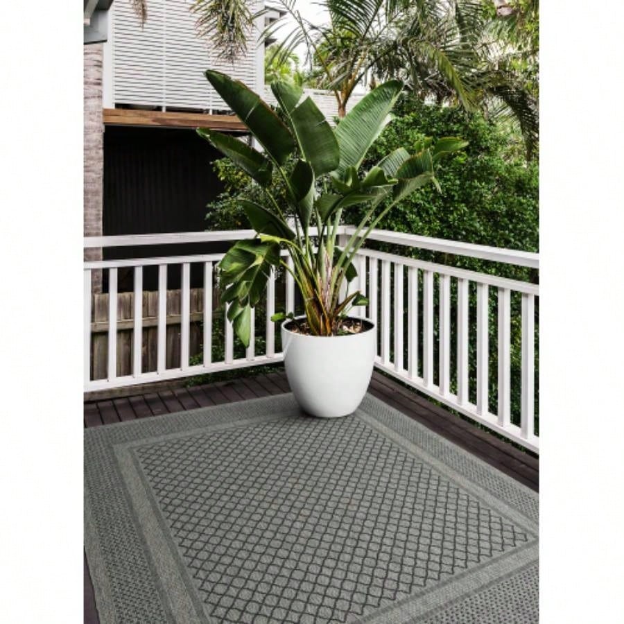 Modern, Transitional, Geometric, Southwestern, Textured High - Low Cut Loop 53x 6 Rectangle Area Rug