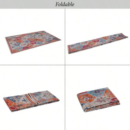 LOOM LUXE Area Rug 8x10 Home Decor, Washable Rug, Low - Pile, Non - Slip, Non - Shedding, Foldable, Kid Pet Friendly - Area Rugs living room, bedroom, kitchen 8x 10
