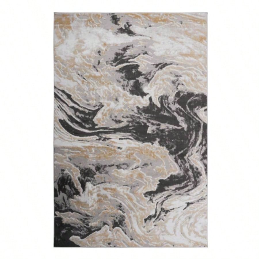 LOOM LUXE 8X10/Abstract Non - Shedding Living Room Bedroom Dining Home Office Stylish and Stain Resistant Area Rug