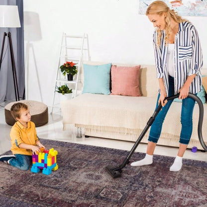 LOOM LUXE Area Rugs 8x10 Washable Rug, Low - Pile, Non - Slip, Non - Shedding, Foldable, KidPet Friendly - Area Rugs living room, bedroom, kitchen Burgundy/Blue, 8x 10
