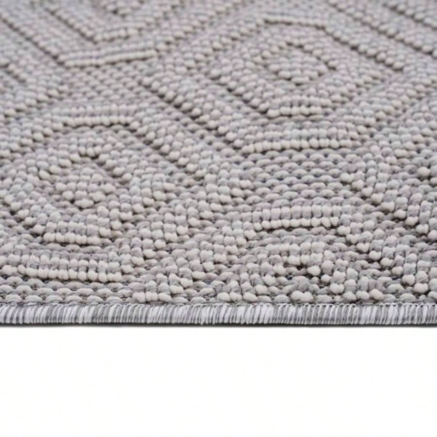 LOOM LUXE 8X10 White/Geometric Indoor/Outdoor Area Rug