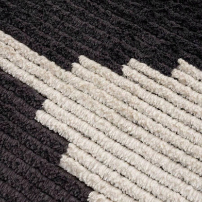 Black Ivory Modern Area Rug