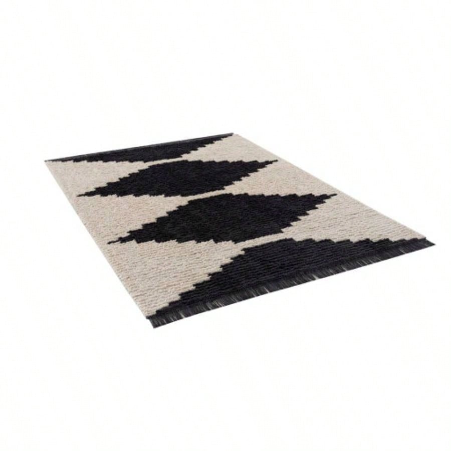 Black Ivory Modern Area Rug