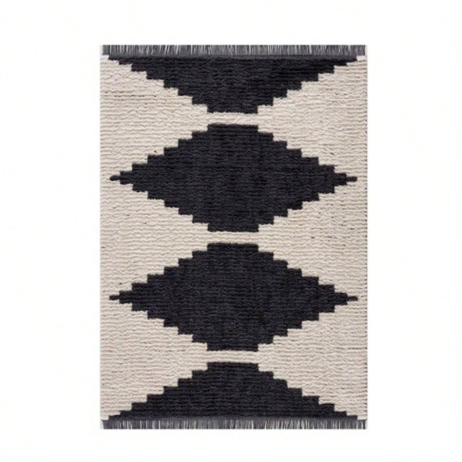 Black Ivory Modern Area Rug