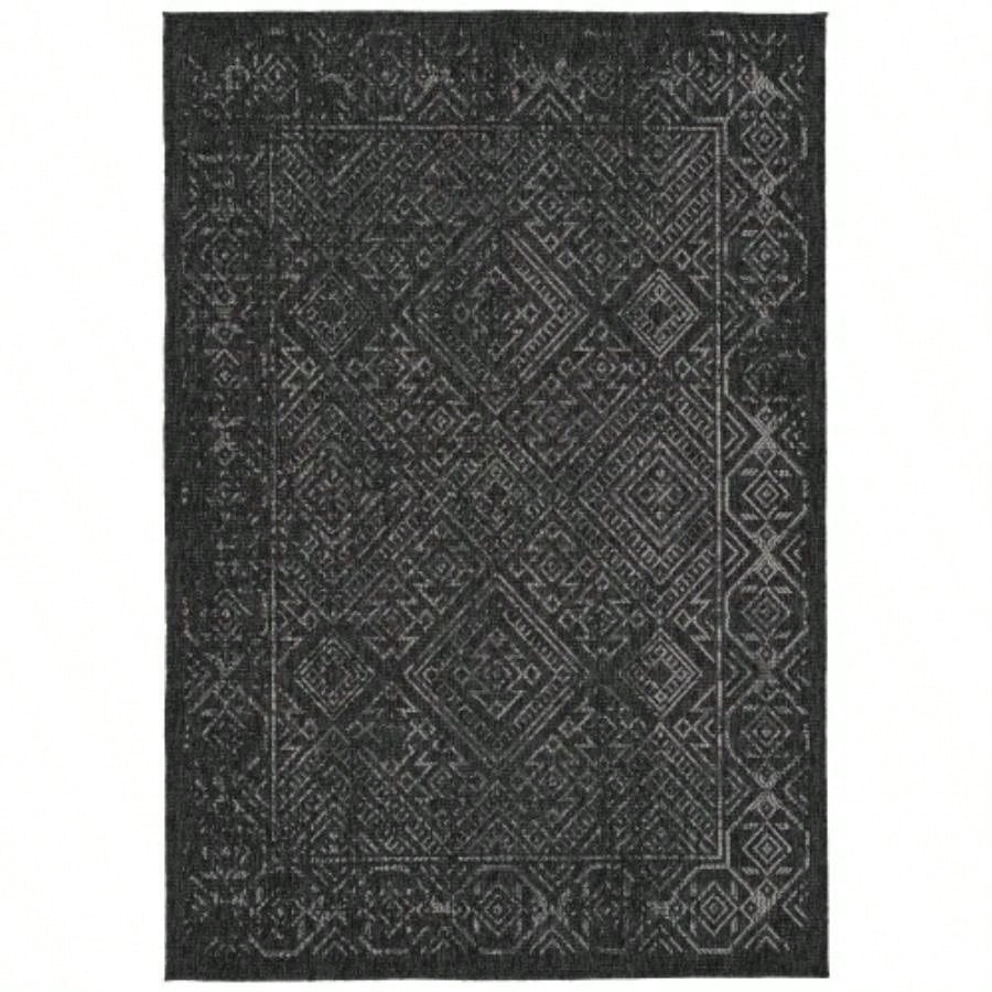 Modern, Transitional, Geometric, Southwestern, Textured High - Low Cut Loop 53x 6 Rectangle Area Rug