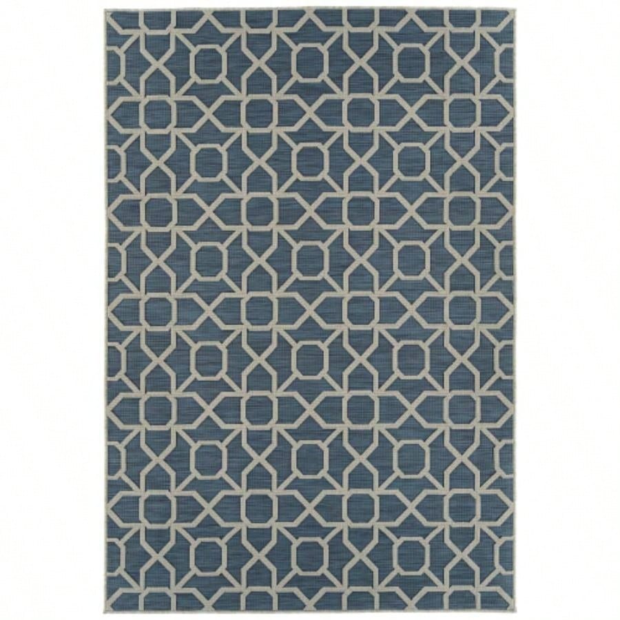Contemporary, Transitional, Geometric, Textured, High - Low Cut Loop 53x 6 Rectangle Area Rug