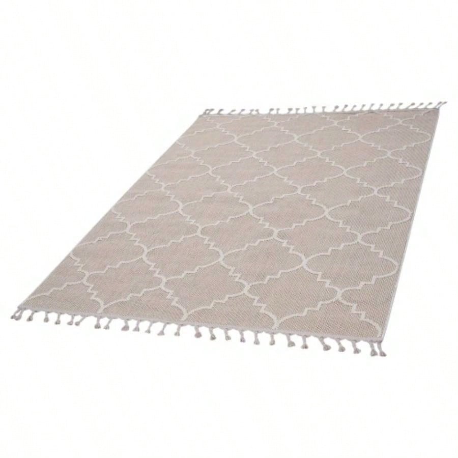 LOOM LUXE 8X10 Ivory/Trellis Indoor/Outdoor Area Rug