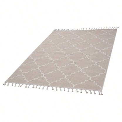 LOOM LUXE 8X10 Ivory/Trellis Indoor/Outdoor Area Rug