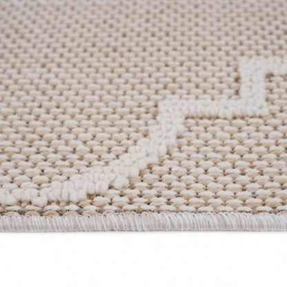 LOOM LUXE 8X10 Ivory/Trellis Indoor/Outdoor Area Rug