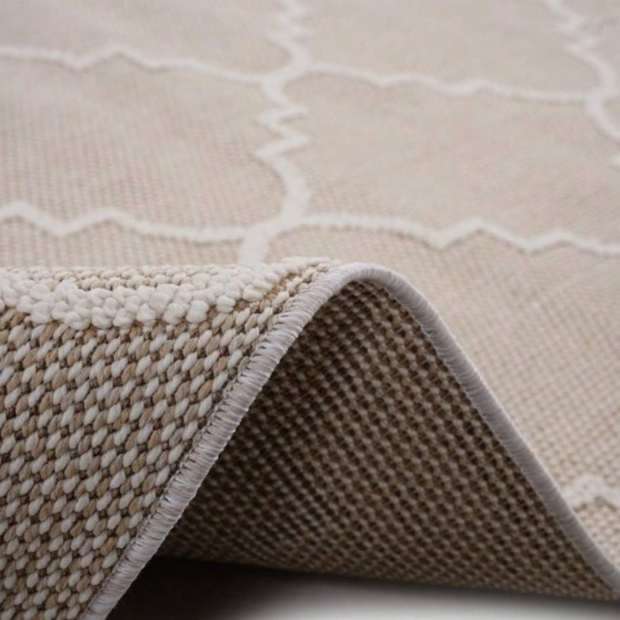 LOOM LUXE 8X10 Ivory/Trellis Indoor/Outdoor Area Rug