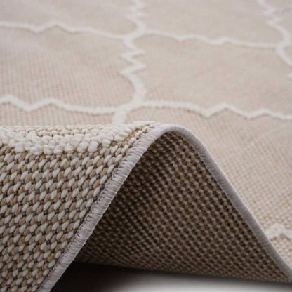 LOOM LUXE 8X10 Ivory/Trellis Indoor/Outdoor Area Rug