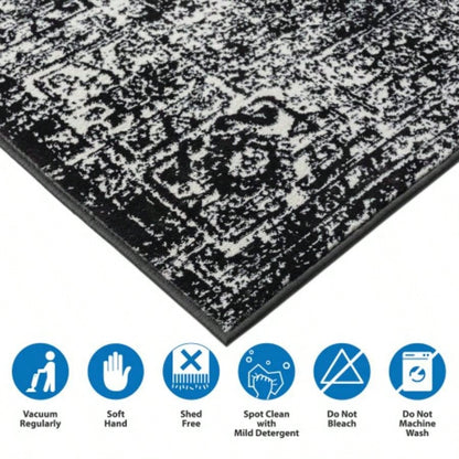 Distressed Vintage Woven Area Rug
