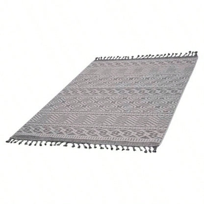 LOOM LUXE 8X10/White/Geometric Indoor/Outdoor Area Rug
