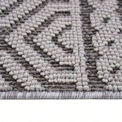 LOOM LUXE 8X10/White/Geometric Indoor/Outdoor Area Rug