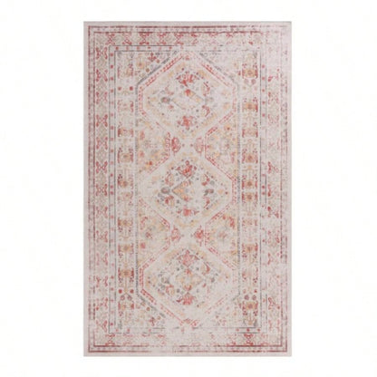 LOOM LUXE 8x10 Area Rugs Bedroom, Washable Rug, Low - Pile, Non - Slip, Non - Shedding, Foldable, Kid Pet Friendly - Area Rugs living room, bedroom, kitchen Beige, 8x10