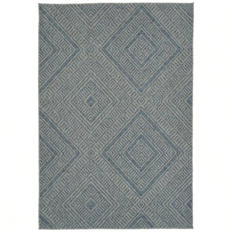 Modern, Transitional, Geometric, Southwestern, Textured High - Low Cut Loop 53x 6 Rectangle Area Rug