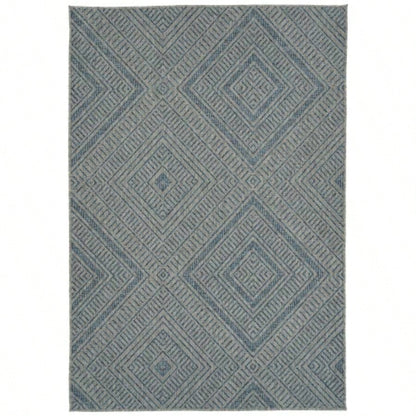 Modern, Transitional, Geometric, Southwestern, Textured High - Low Cut Loop 53x 6 Rectangle Area Rug