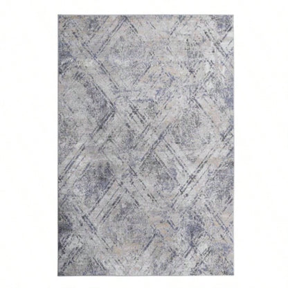 LOOM LUXE 6X9 Blue//Geometric Non - Shedding Living Room Bedroom Dining Home Office Stylish and Stain Resistant Area Rug