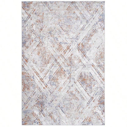 LOOM LUXE 8X10 Beige/Geometric Non - Shedding Living Room Bedroom Dining Home Office Stylish and Stain Resistant Area Rug
