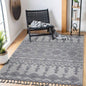 LOOM LUXE 8X10 White/Gray/Traditional Indoor/Outdoor Area Rug