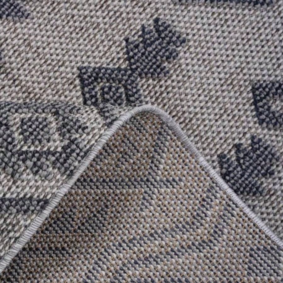 LOOM LUXE 8X10 White/Gray/Traditional Indoor/Outdoor Area Rug