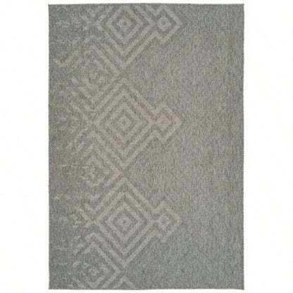 Modern, Transitional, Geometric, Southwestern, Textured High - Low Cut Loop 53x 6 Rectangle Area Rug