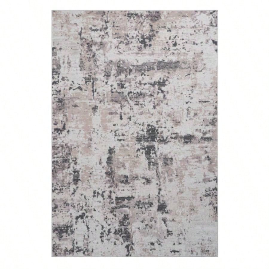 LOOM LUXE 6X9/Brown/Abstract Non - Shedding Living Room Bedroom Dining Home Office Stylish and Stain Resistant Area Rug