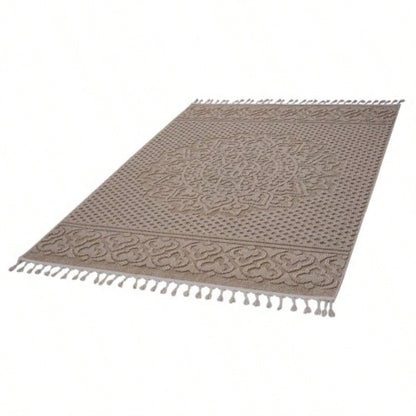 LOOM LUXE 8X10 Beige/Medallion Indoor/Outdoor Area Rug