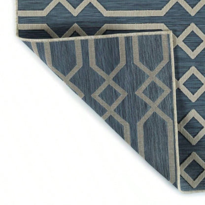 Contemporary, Transitional, Geometric, Textured, High - Low Cut Loop 10x 10 Rectangle Area Rug