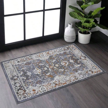 NAAR PAYAS 6X9 Blue/ Traditional Area Rug