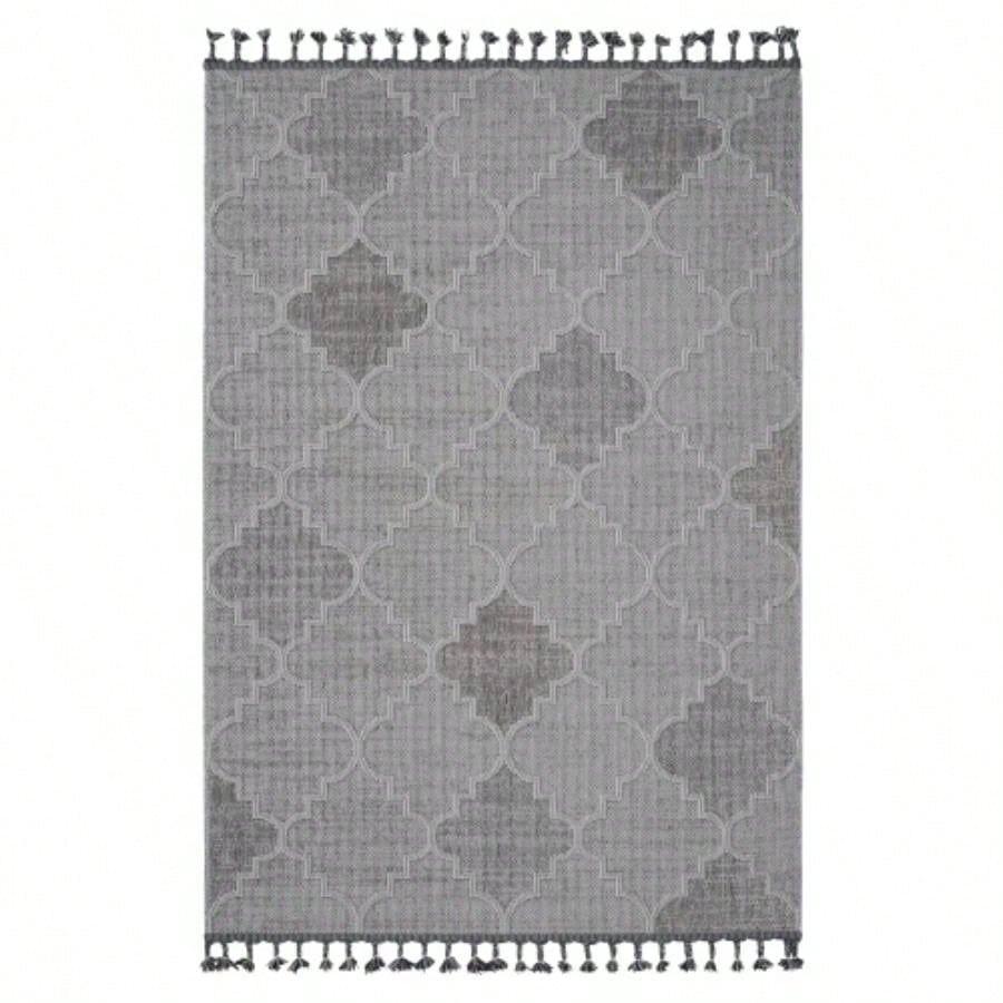 NAAR Guros 5X7 White// Trellis Indoor/ Outdoor Area Rug