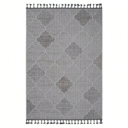 NAAR Guros 5X7 White// Trellis Indoor/ Outdoor Area Rug
