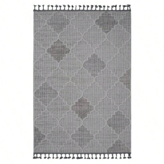 NAAR Guros 5X7 White// Trellis Indoor/ Outdoor Area Rug